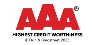 AAA. Highest credit worthiness 2025 Dun & Bradstreet